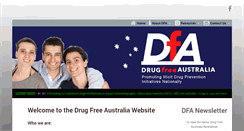 Desktop Screenshot of drugfree.org.au