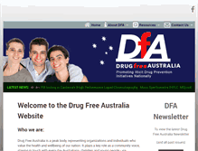 Tablet Screenshot of drugfree.org.au